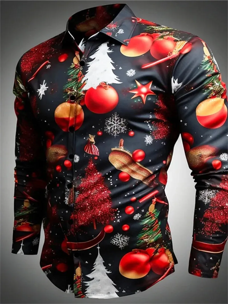 3D Printed Christmas Snowflakes Casual Fashion
