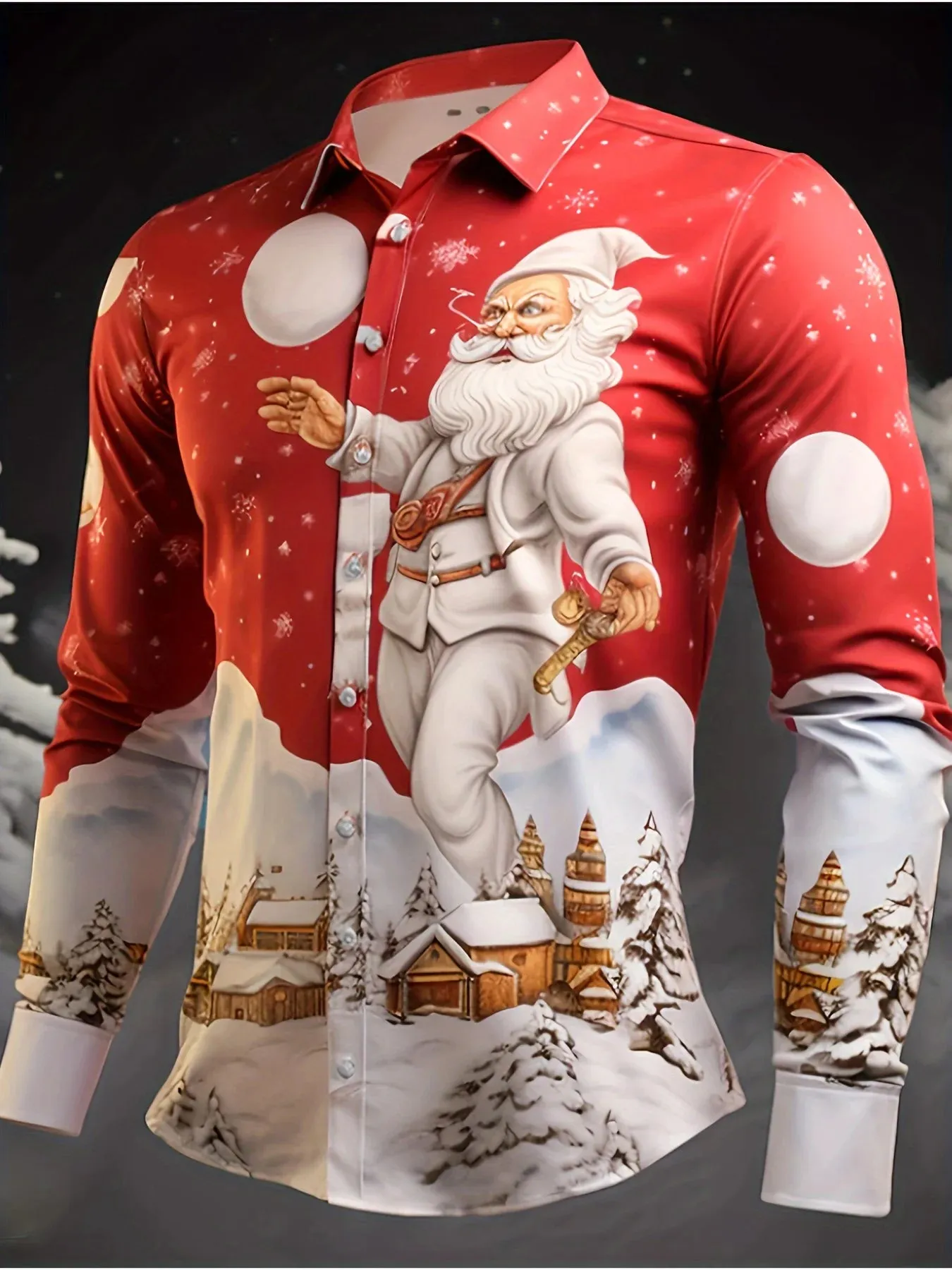 3D Printed Christmas Snowflakes Casual Fashion