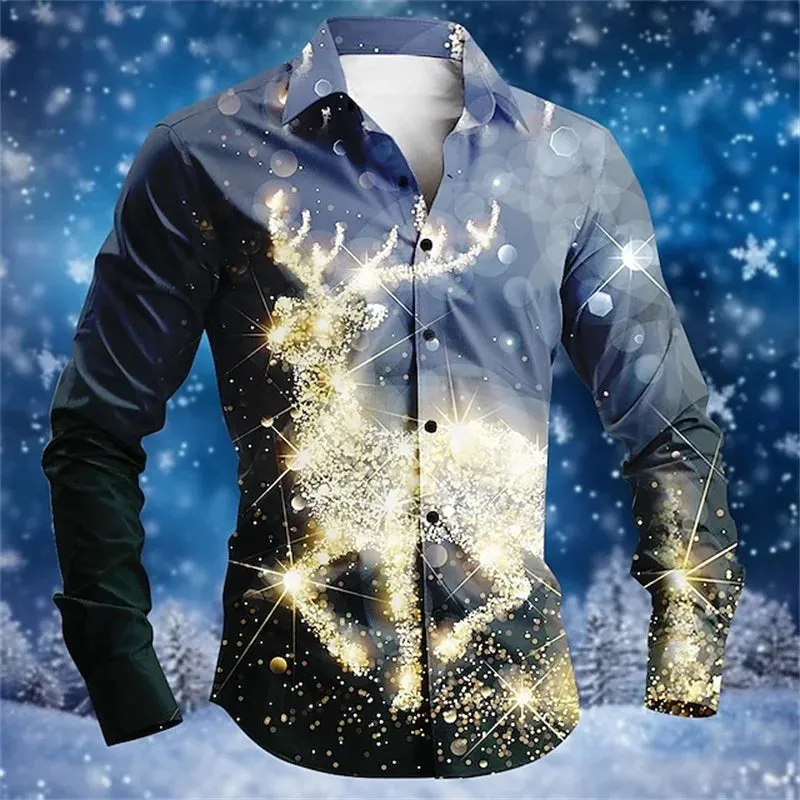 3D Printed Christmas Snowflakes Casual Fashion