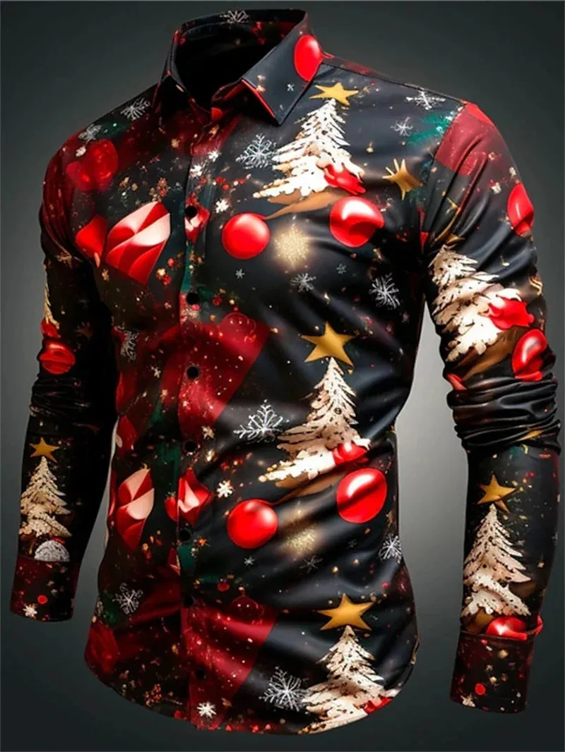 3D Printed Christmas Snowflakes Casual Fashion