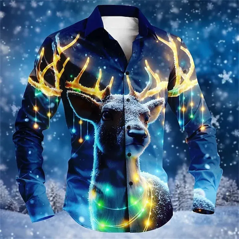 3D Printed Christmas Snowflakes Casual Fashion