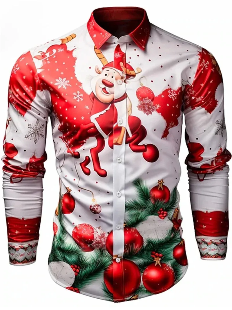 3D Printed Christmas Snowflakes Casual Fashion