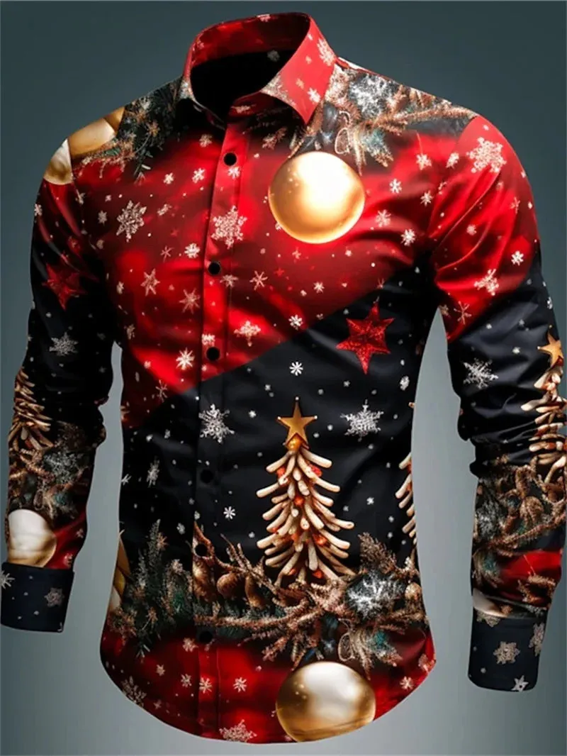 3D Printed Christmas Snowflakes Casual Fashion