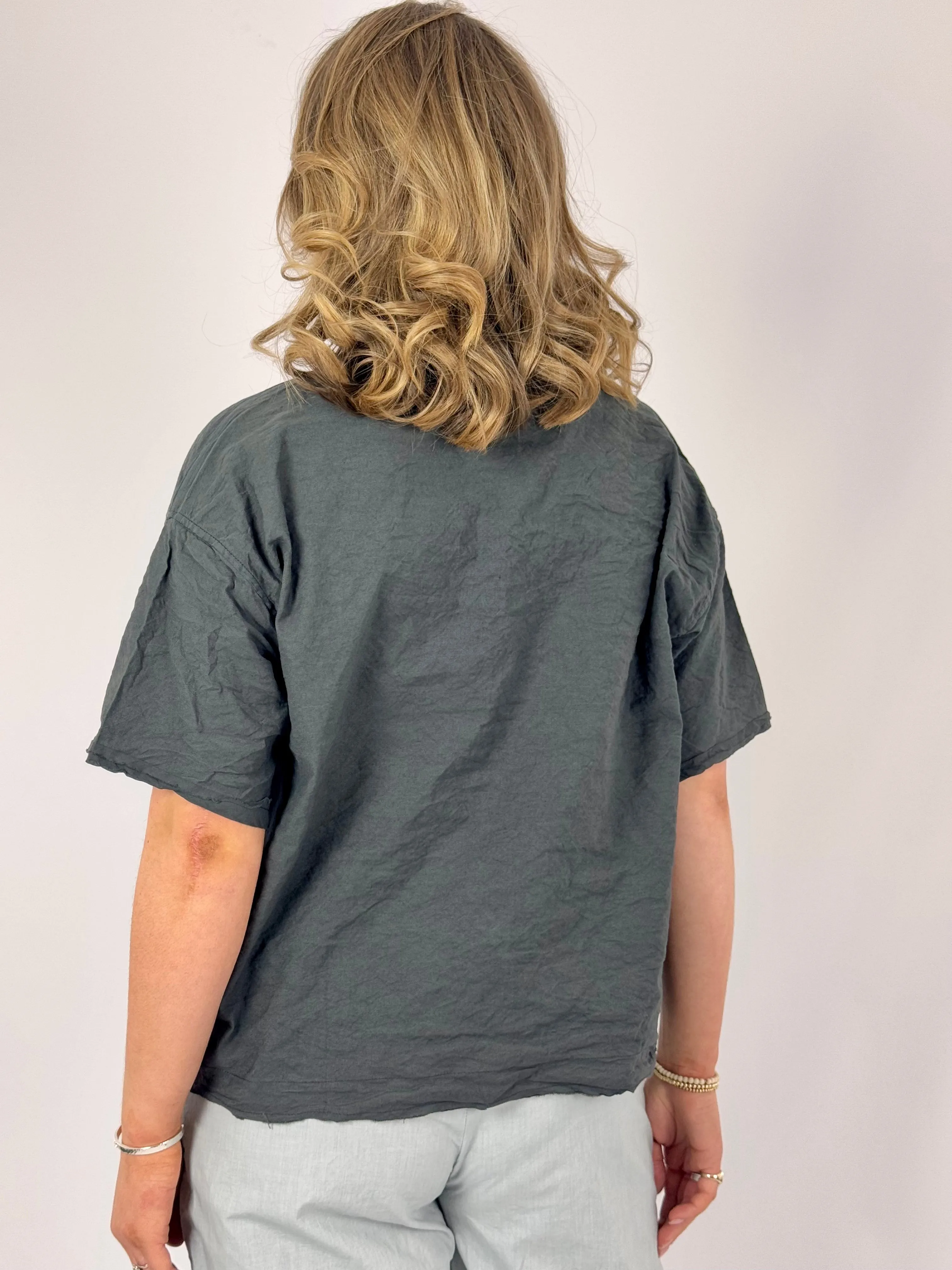 Aequamente 103 Blouse Asfalto