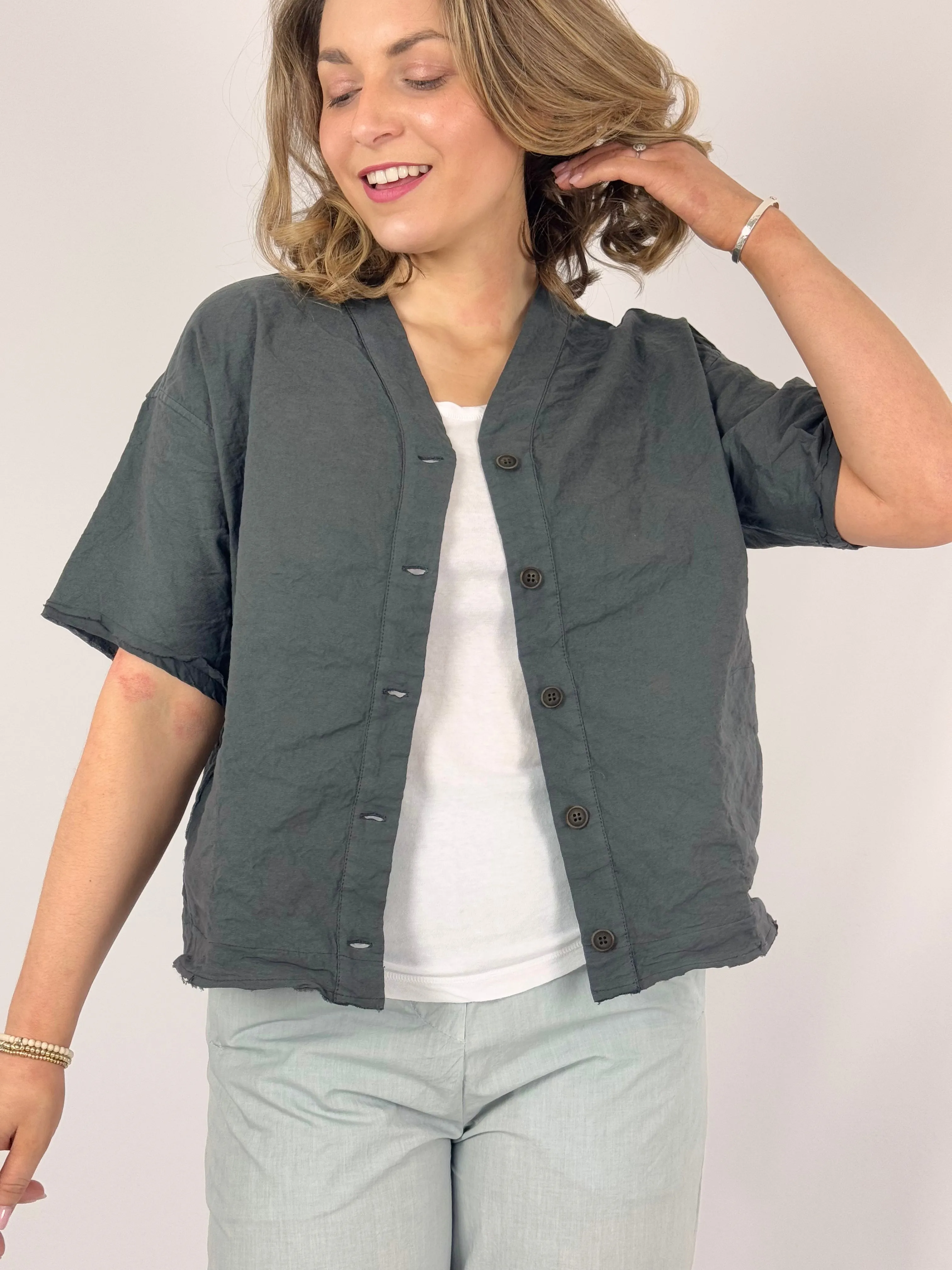 Aequamente 103 Blouse Asfalto