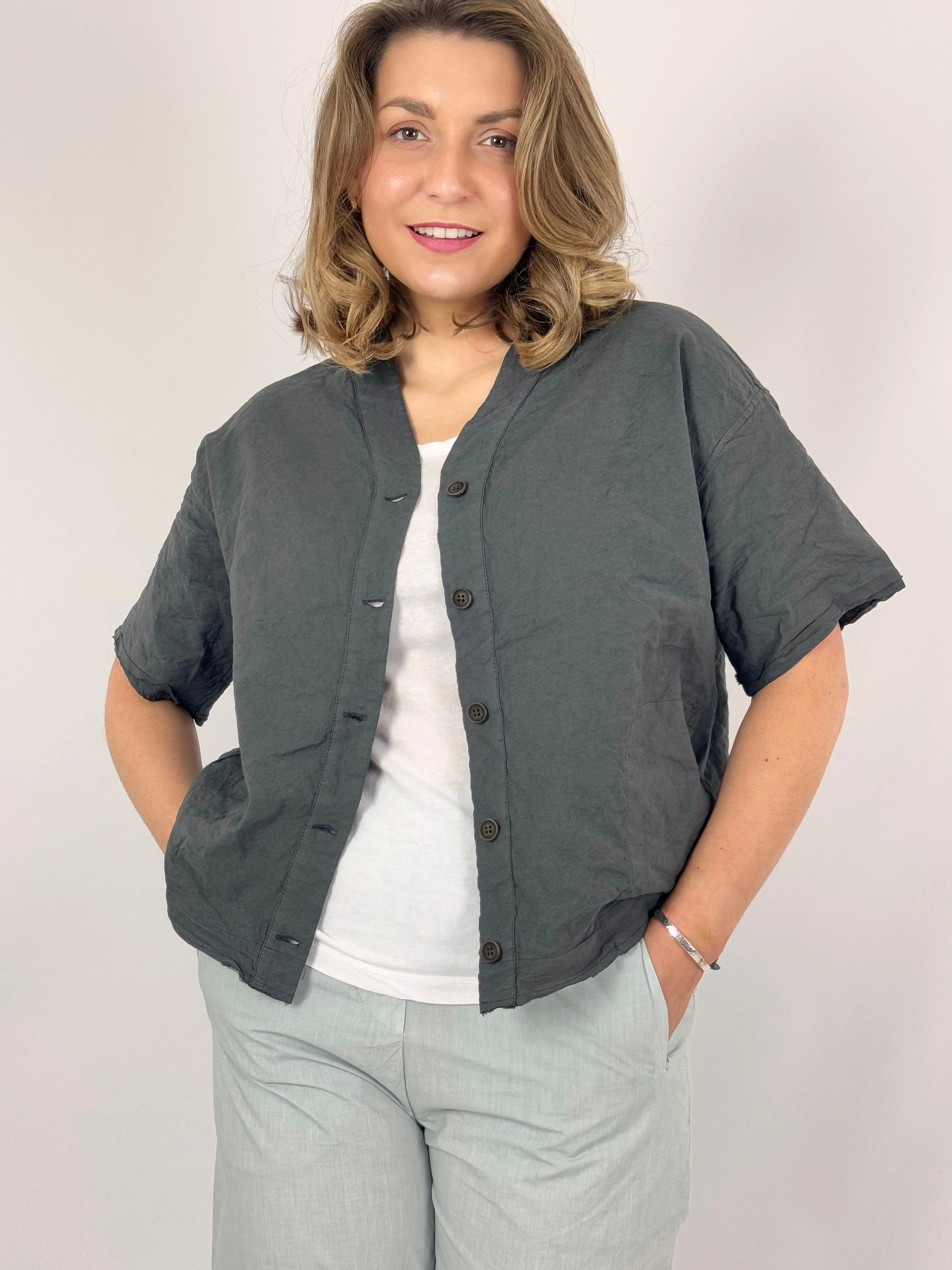 Aequamente 103 Blouse Asfalto