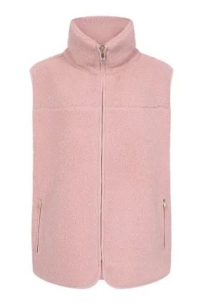 Alice Collins Leah Boucle Gilet Shell Pink 033A010