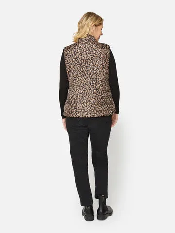 Black Patterned Gilet - Brandtex