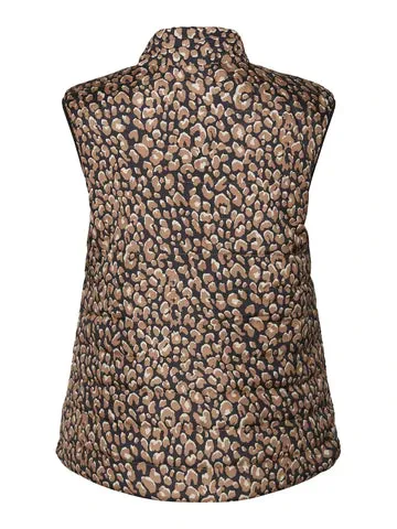 Black Patterned Gilet - Brandtex