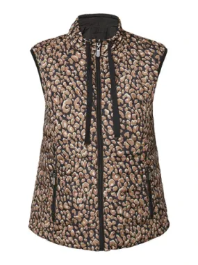 Black Patterned Gilet - Brandtex