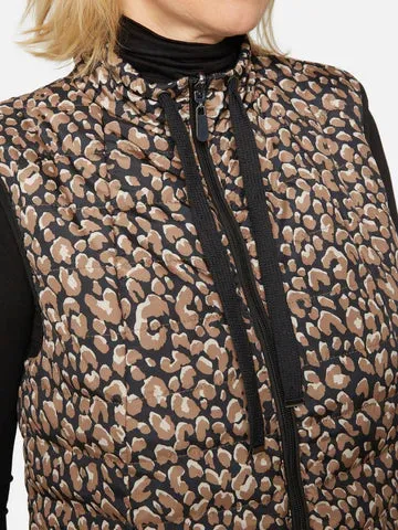 Black Patterned Gilet - Brandtex
