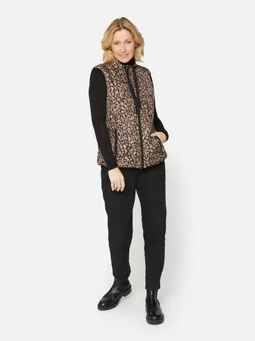 Black Patterned Gilet - Brandtex