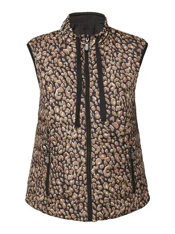 Black Patterned Gilet - Brandtex