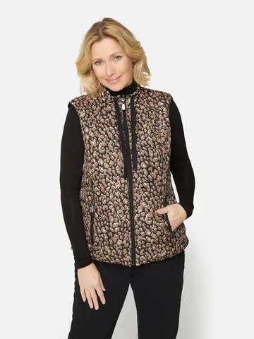 Black Patterned Gilet - Brandtex