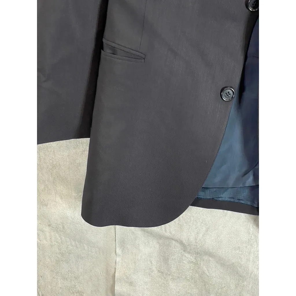 BOSS HUGO BOSS Men's Black Solid Vintage Three-Button Blazer SZ 42R