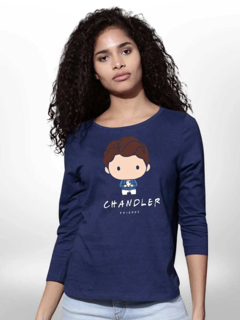 Boy Printed Girls T-shirt Four Quarter Sleeve