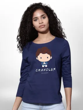 Boy Printed Girls T-shirt Four Quarter Sleeve