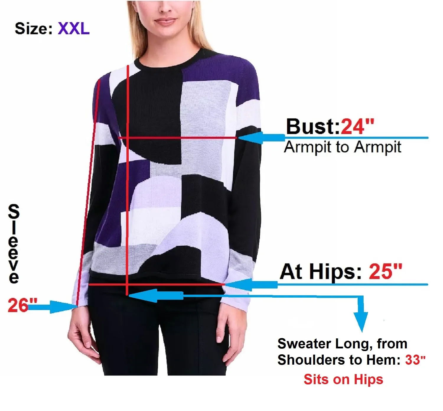 CALVIN KLEIN Women's Geometric Sweater,