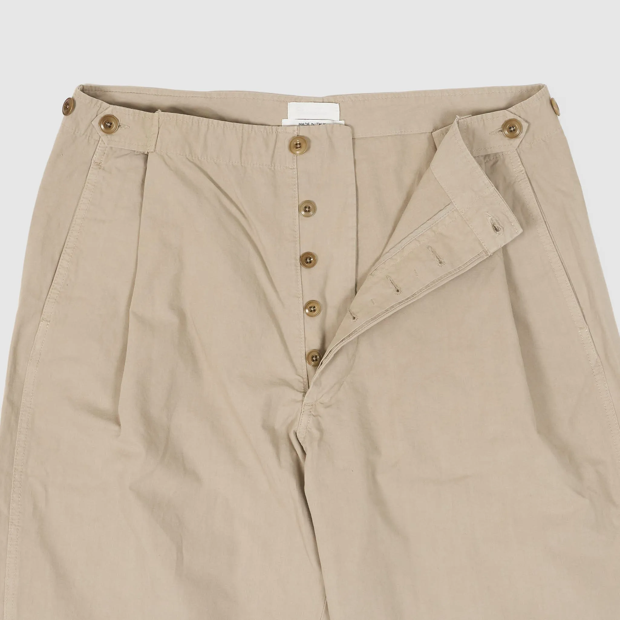 Cellar Door Unisex Pleated Wide Chino Pant