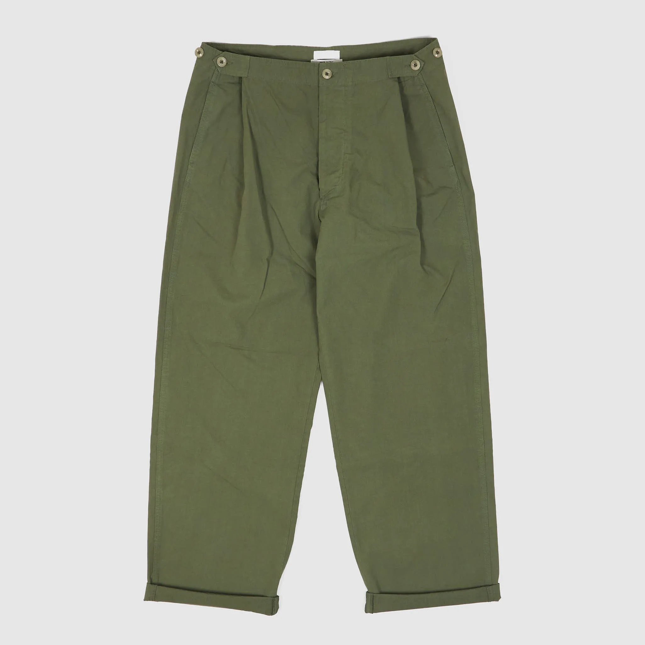 Cellar Door Unisex Pleated Wide Chino Pant