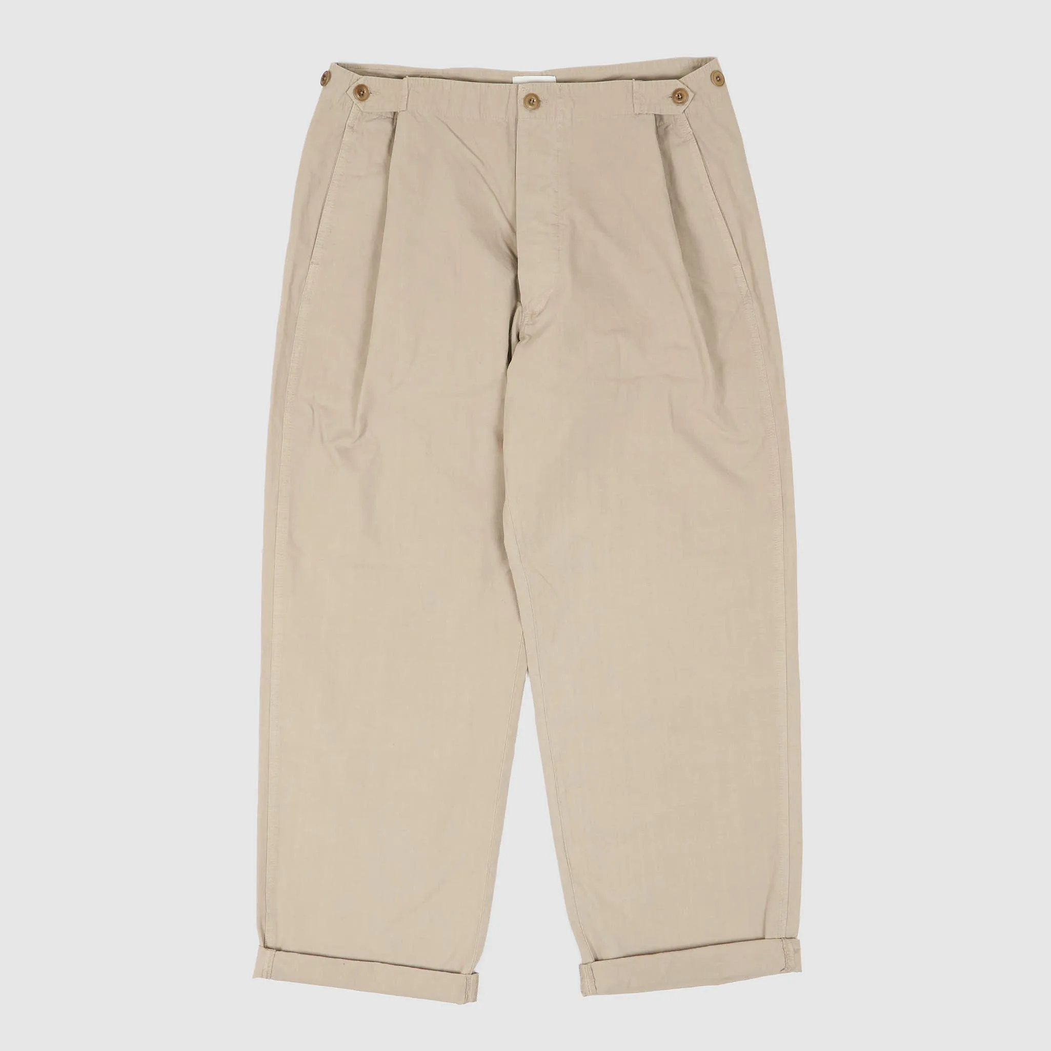 Cellar Door Unisex Pleated Wide Chino Pant