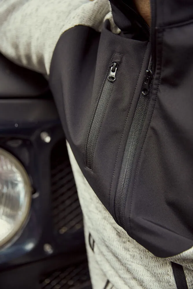 Clique Haines Fleece Jacket | Men's Hybrid Fleece | Softshell Panels | 4 Colours | XS-3XL
