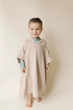 Current Tyed Waffle Beach Poncho || Beige