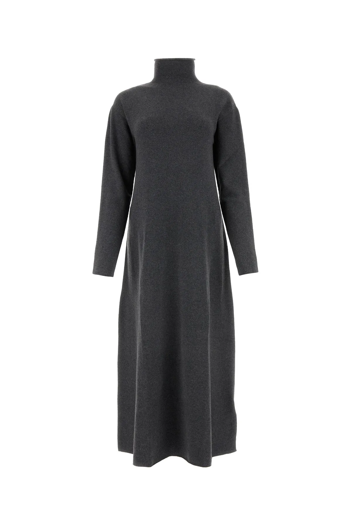 Dark grey cashmere sweater dress