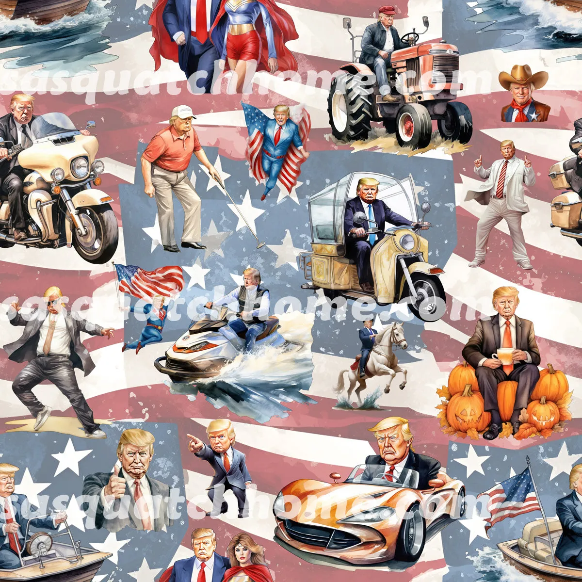 Donald Trump 20 Designs, Hooded Terry Cloth Pullover Towel for Kids, Children