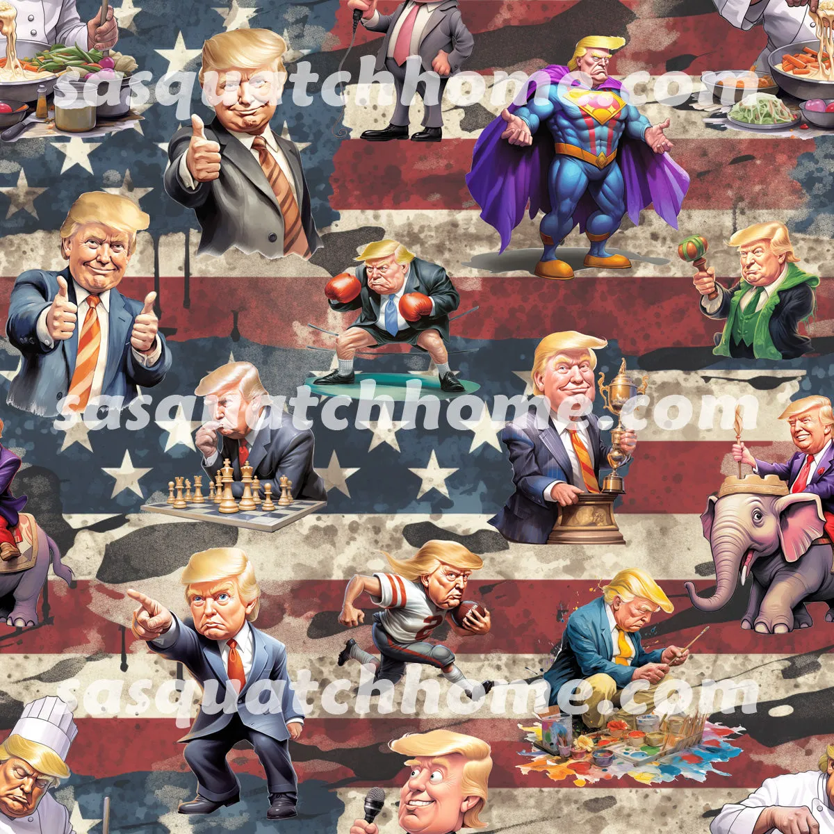 Donald Trump 20 Designs, Hooded Terry Cloth Pullover Towel for Kids, Children