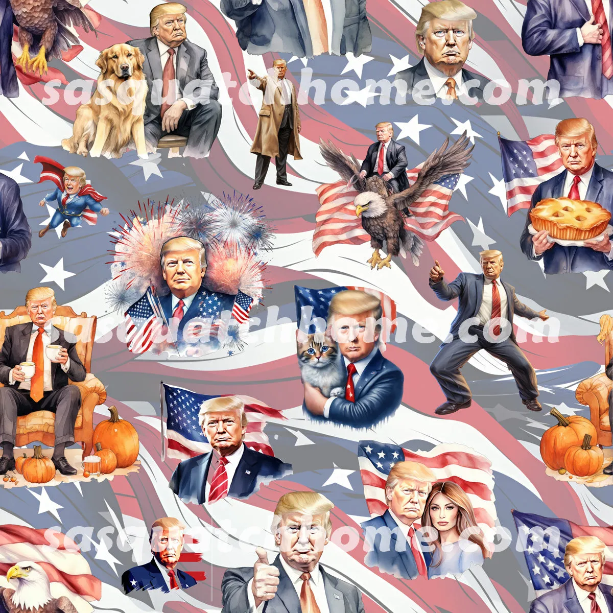 Donald Trump 20 Designs, Hooded Terry Cloth Pullover Towel for Kids, Children
