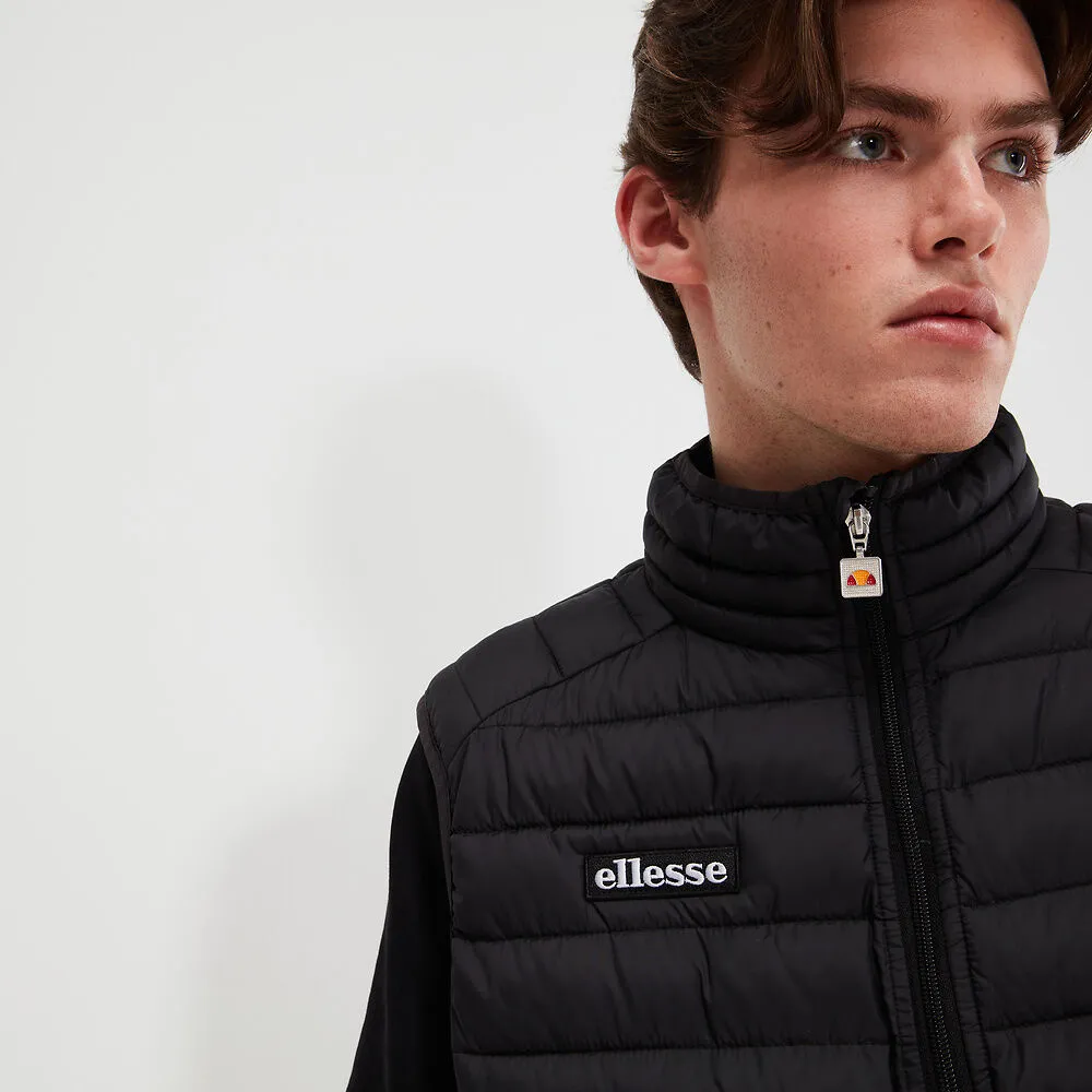 ELLESSE MEN'S BARDY BLACK PUFFER VEST
