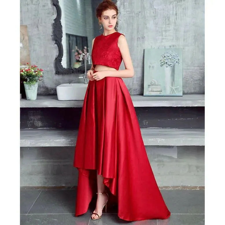 Formal Train Skirt & Lace Top Set