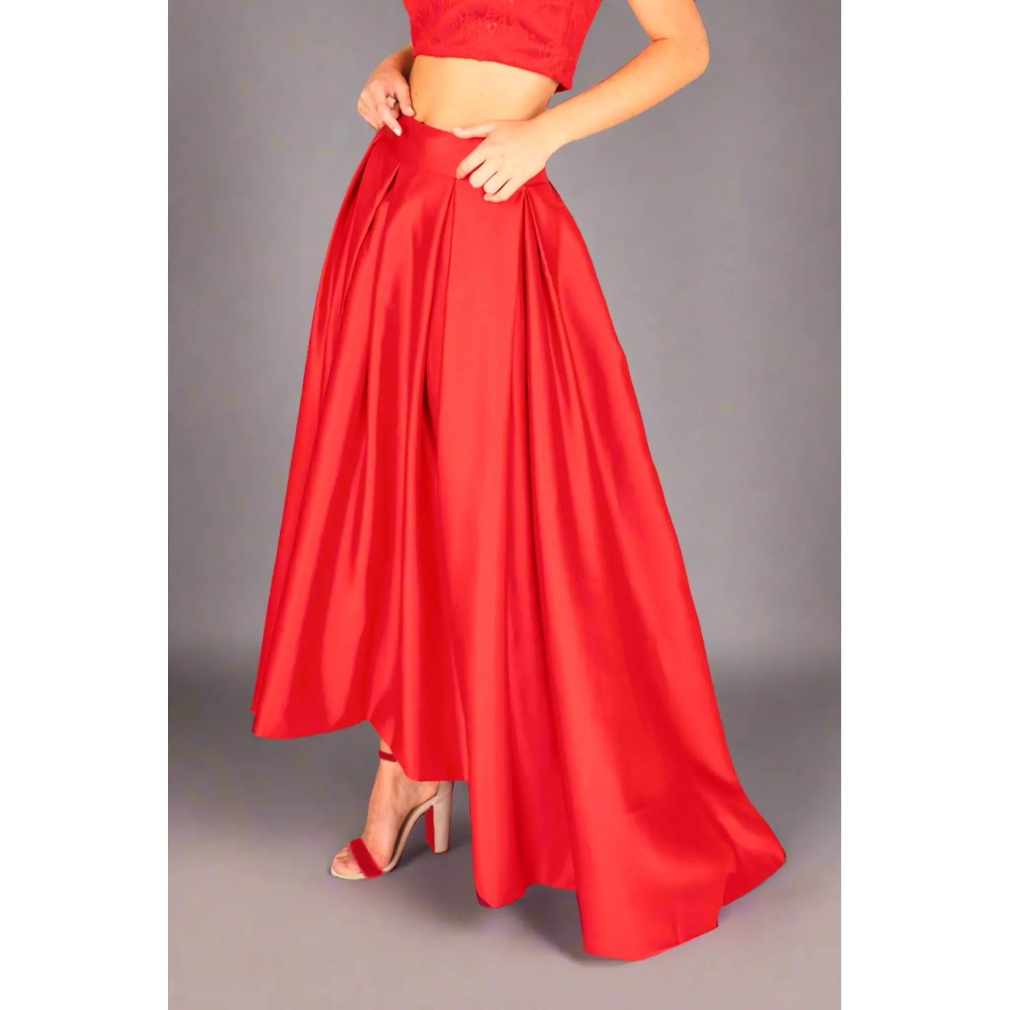 Formal Train Skirt & Lace Top Set
