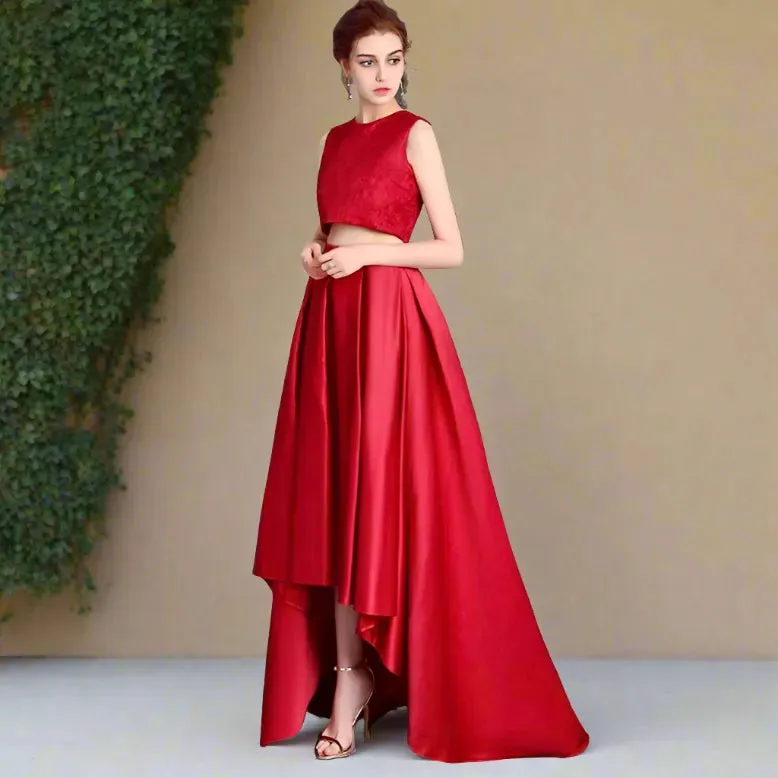 Formal Train Skirt & Lace Top Set