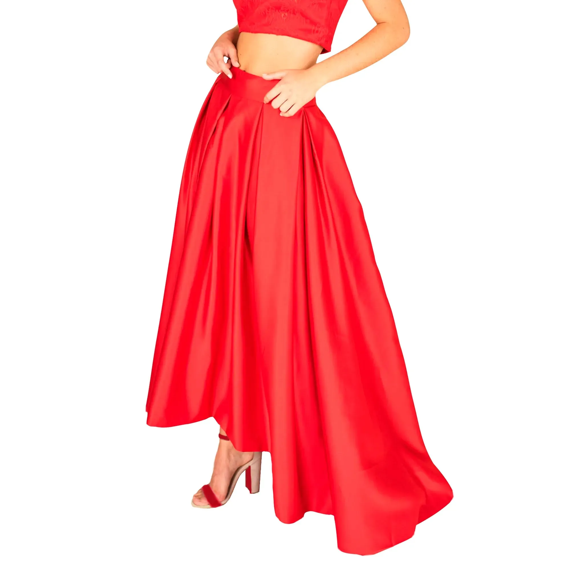 Formal Train Skirt & Lace Top Set