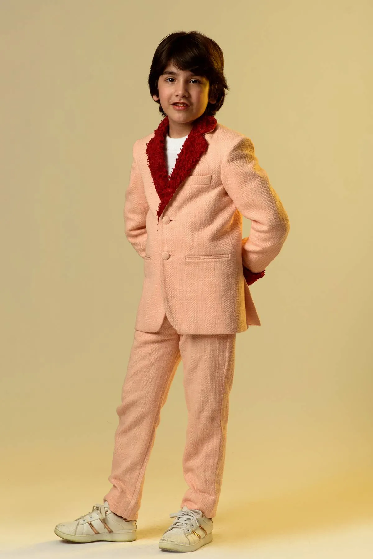 Fur Detailed Blazer Set