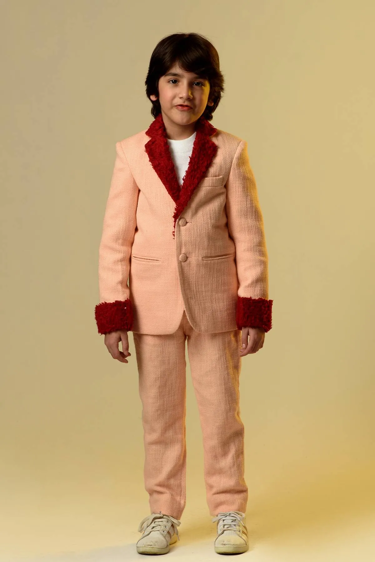 Fur Detailed Blazer Set