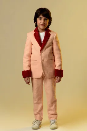 Fur Detailed Blazer Set