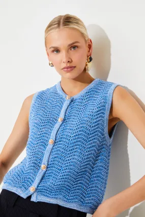 Gilet en maille ajourée Gemi