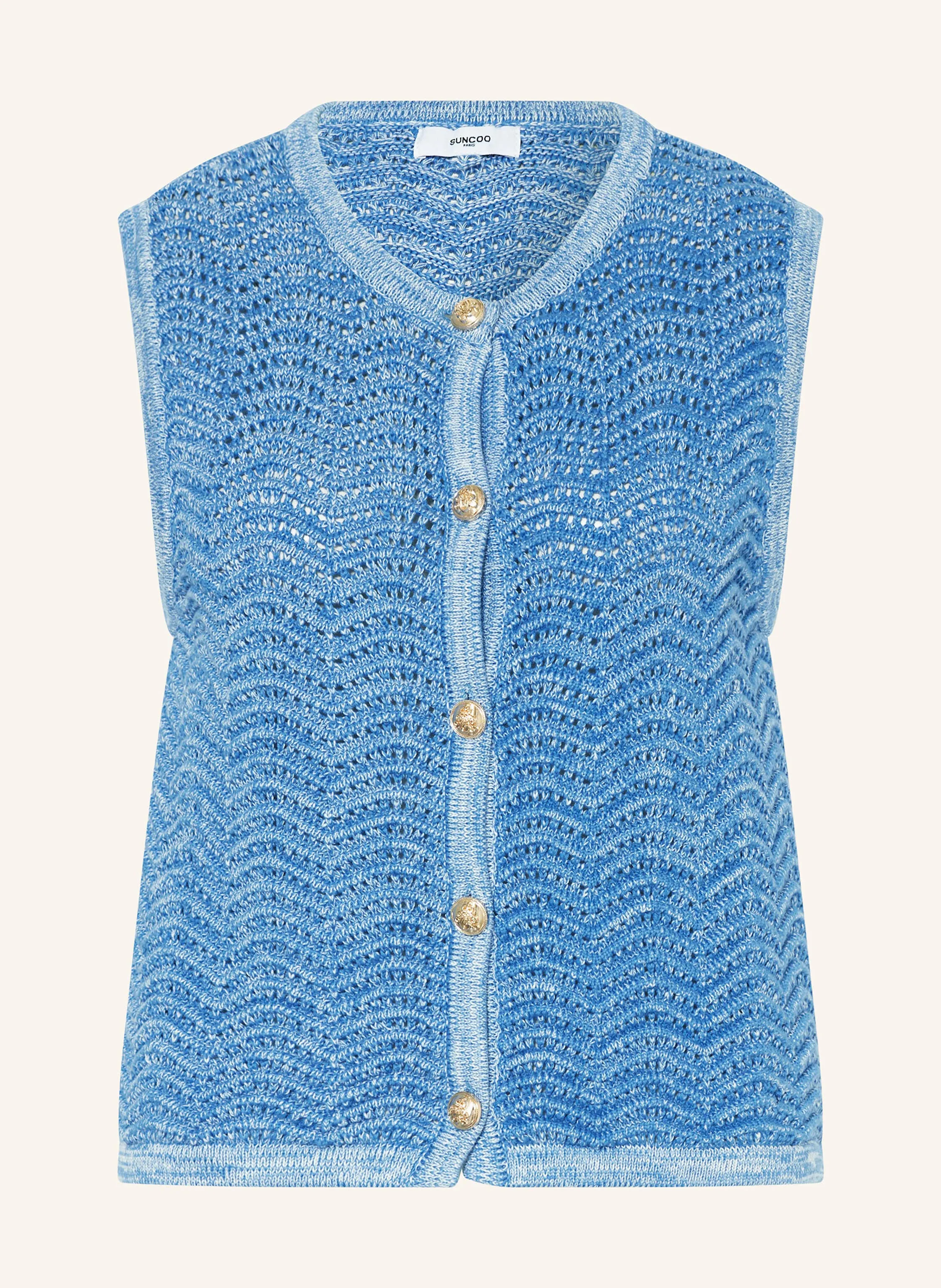 Gilet en maille ajourée Gemi