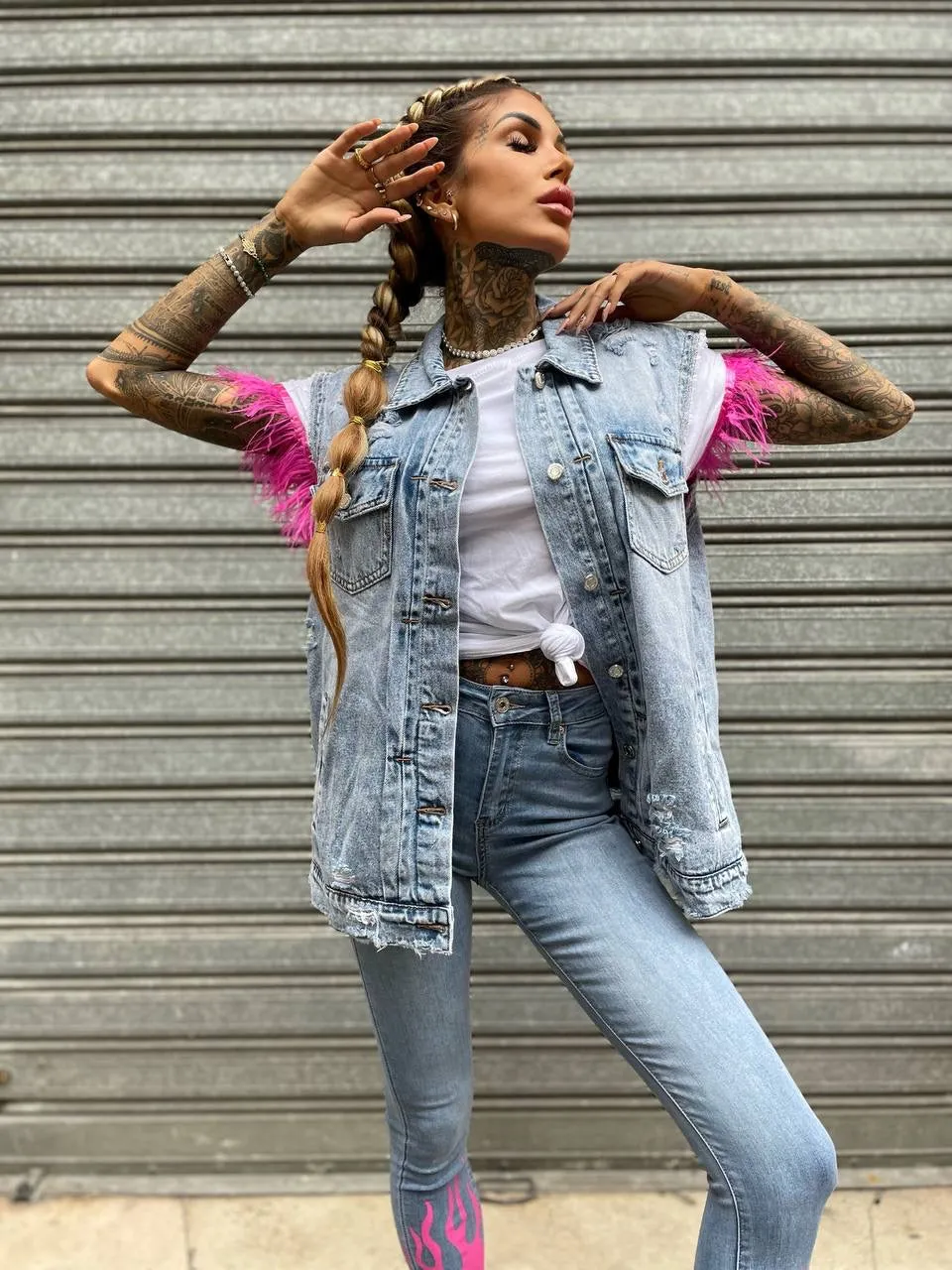 Gilet in jeans