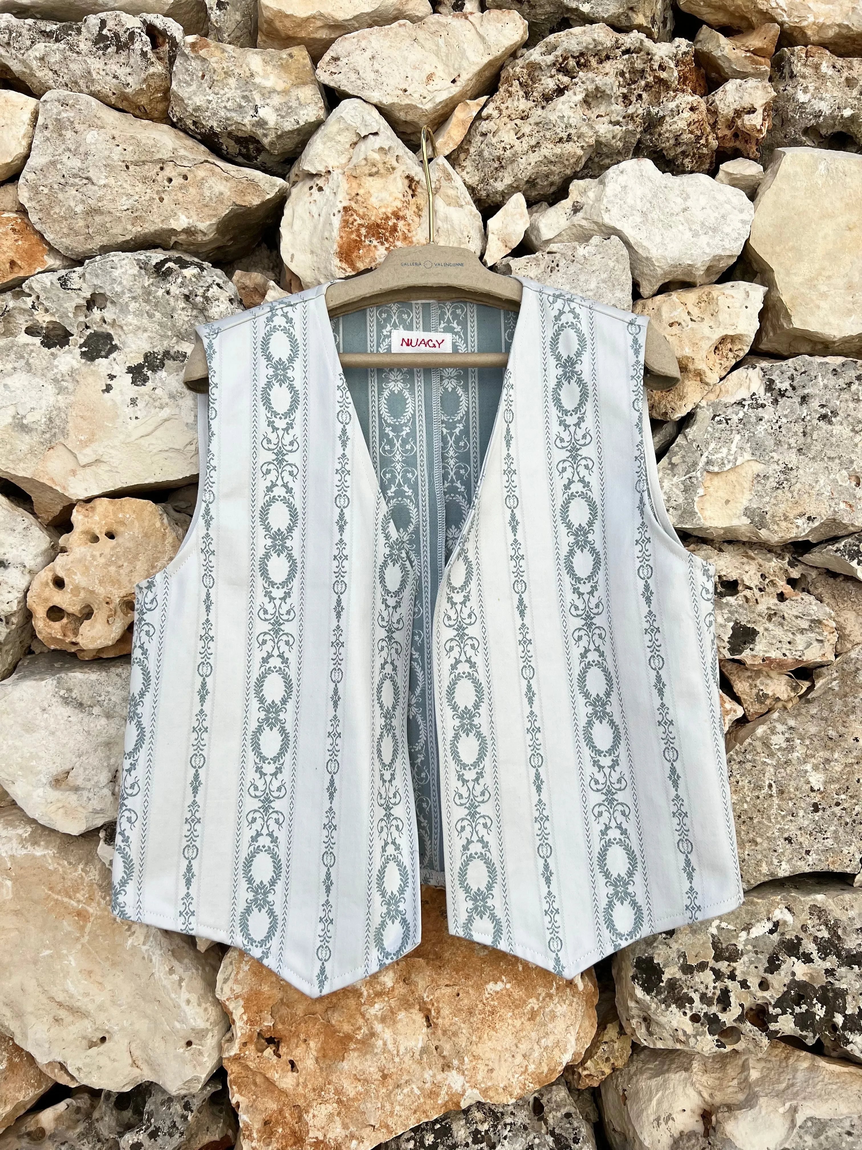 Gilet- WHITE & BLUE