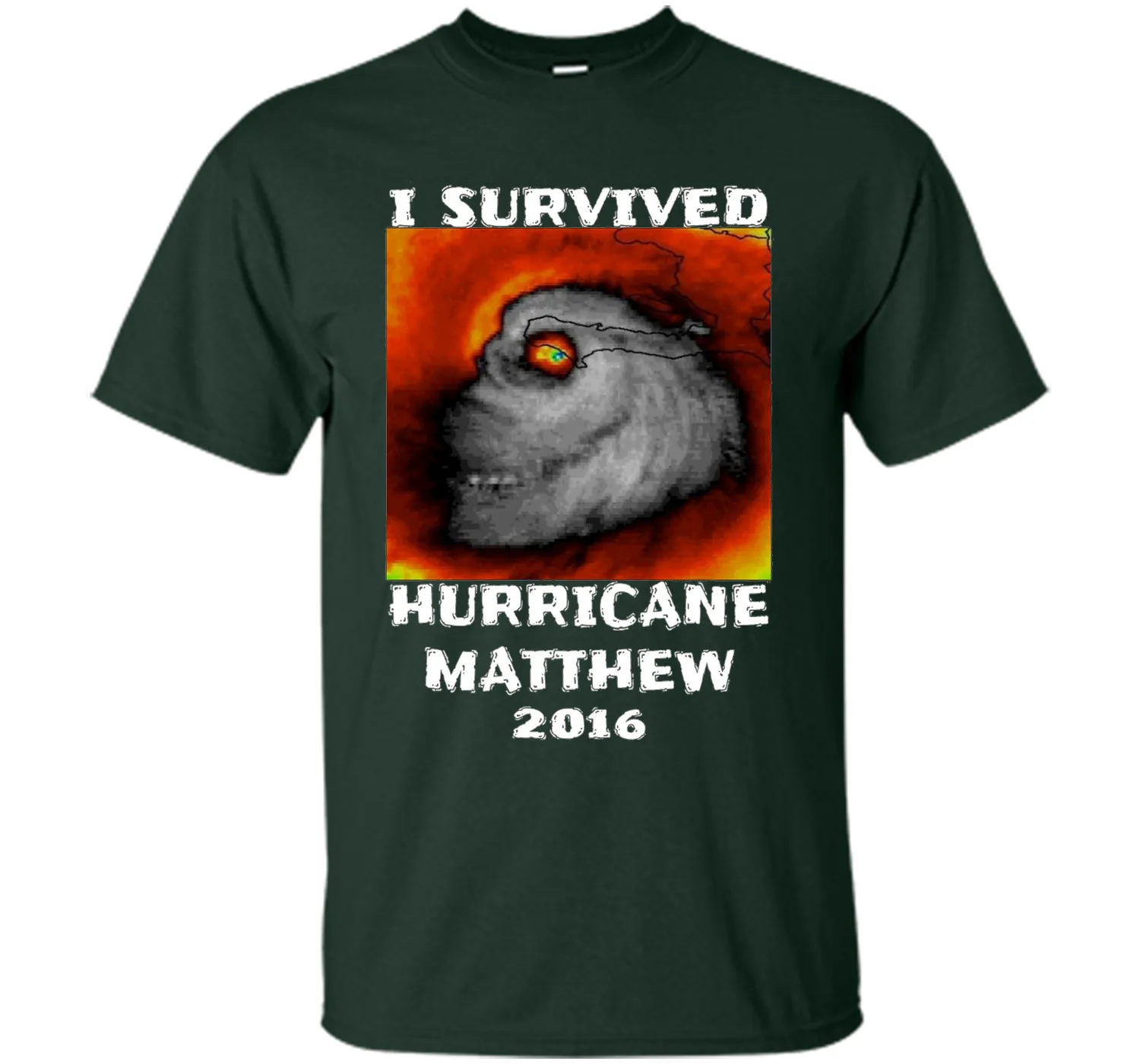 Hurricane Matthew T Shirt I Survived Hurricane Matthew 2016