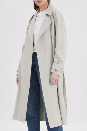 IQ Studio Bina trench coat - sage