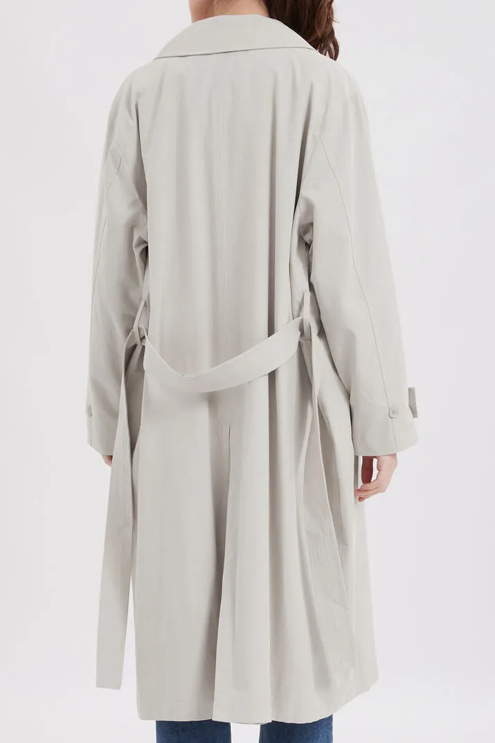 IQ Studio Bina trench coat - sage