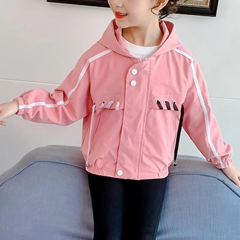 kids designer wholesale Kid Girl Printing Small Car Pattern Long Sleeve Trench Coat