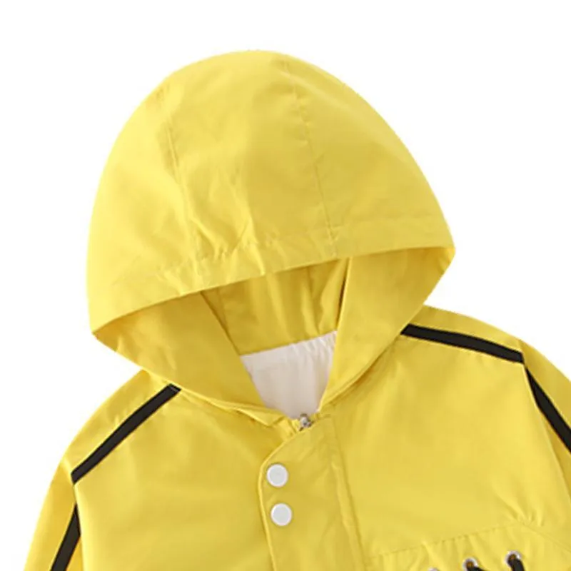 kids designer wholesale Kid Girl Printing Small Car Pattern Long Sleeve Trench Coat