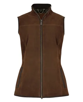 Kingston Leather Gilet - Walnut
