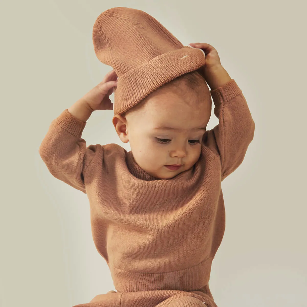 Knitted Jumper in Biscuit by Gray Label